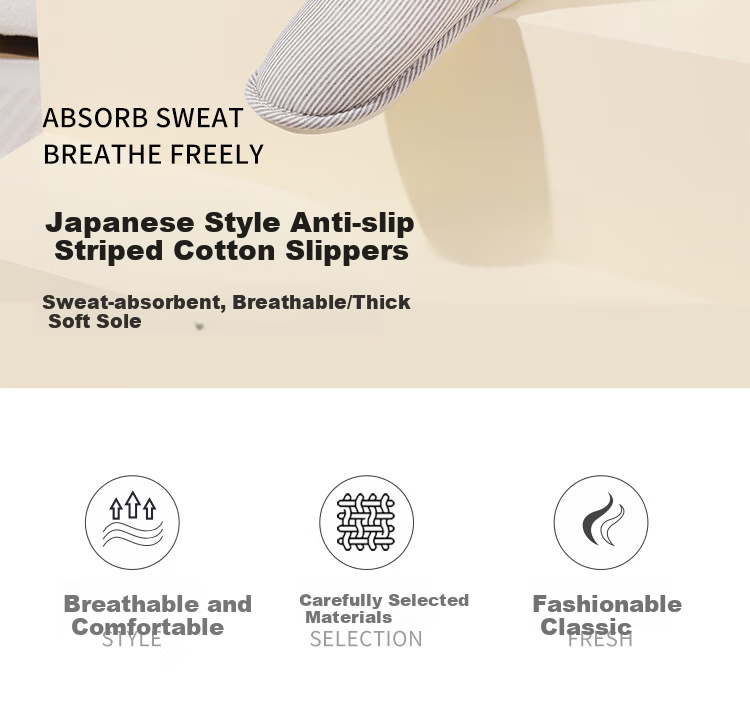 FOOTOPPO Slippers for Men And Women, Non-Slip Comfortable Cloth Slippers, Home Shoes for Couples, Large Size Men's Slippers 2