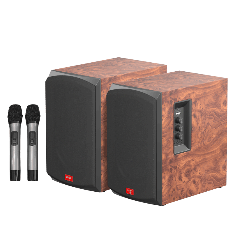 Patriot A22 Professional Active Monitor Speaker Desktop Computer Speaker Home Theater Subwoofer Active Hi-Fi Wireless Bass Dual Mic Version