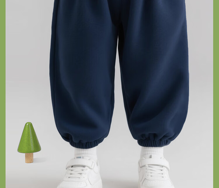 Badibadi Spring And Autumn Infant And Toddler Sweatpants, Unisex Casual Sports Trousers for Babies, Floral Gray, Blue Heppy, Size 120 5
