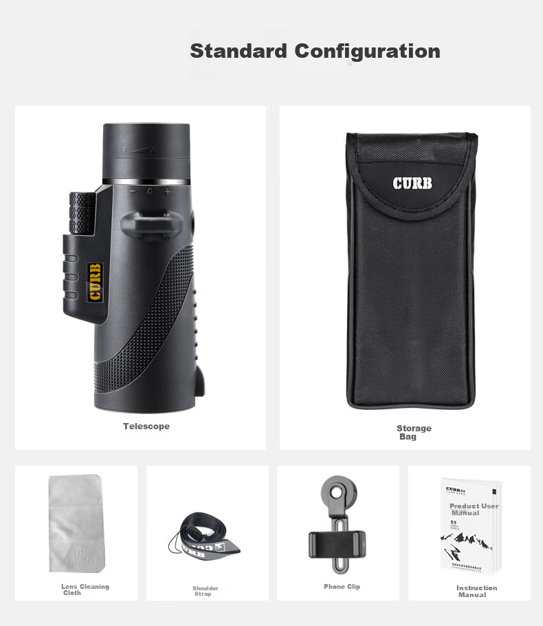 Jiapu High-Power Monocular Telescope HD Non-Military Night Vision 8000m Professional Outdoor Concert Phone-Compatible 26