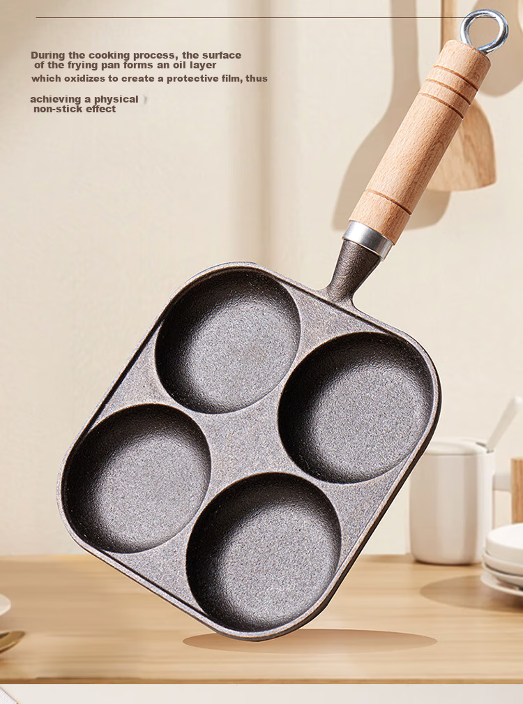 Baijie Sausage Grilling Pan, Home Use Starch Sausage Maker, for Grilling Rice Cakes, Lamb Skewers, Gluten, Sausages, Outdoor Grilling Plate 3