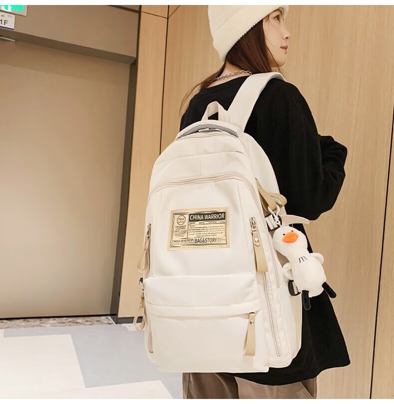 Huili Backpack for Women, College Students, High School Students, Teenage Girls, Casual Simple Lightweight Large Capacity Backpack for Me 5