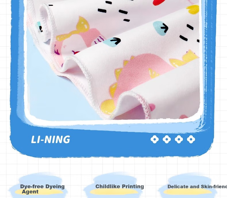 Li-Ning Children's One-Piece Swimsuit, Cute Princess-Style Swimwear for Girls, Sun Protection Swimsuit 14
