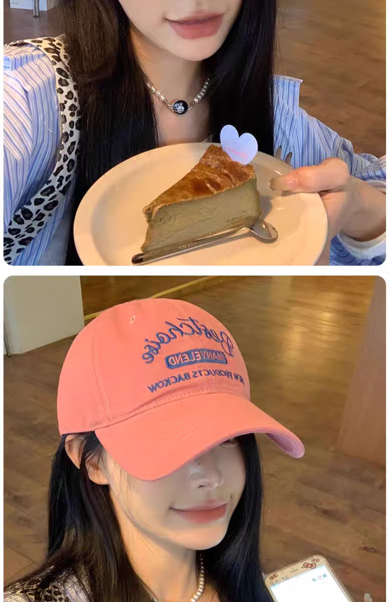 Jian Cai Oversized Baseball Cap for Men and Women Autumn Winter Sun Protection Wide Brim Duckbill Hat Slimming Face 3