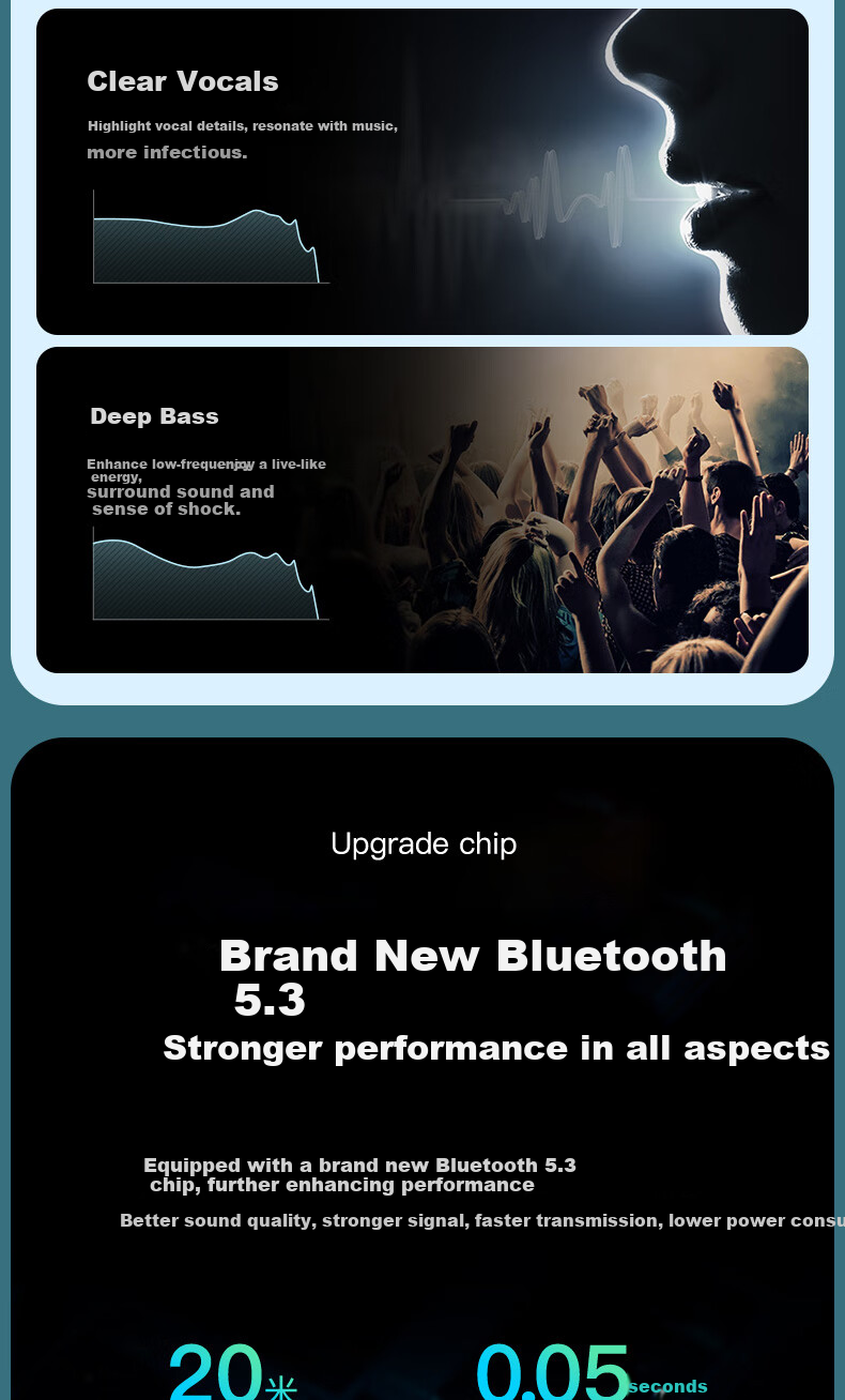 Chengao Neckband Bluetooth Earphones 2026 New High-Quality Long Battery Life Wireless Running Sports Waterproof Sweatproof Earclip Universal Y8 Black 6