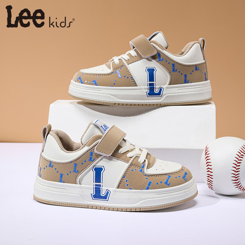 LEE KIDS Autumn Children's Casual Sneakers Boys Lightweight Sports Shoes Girls Light Blue Size 30