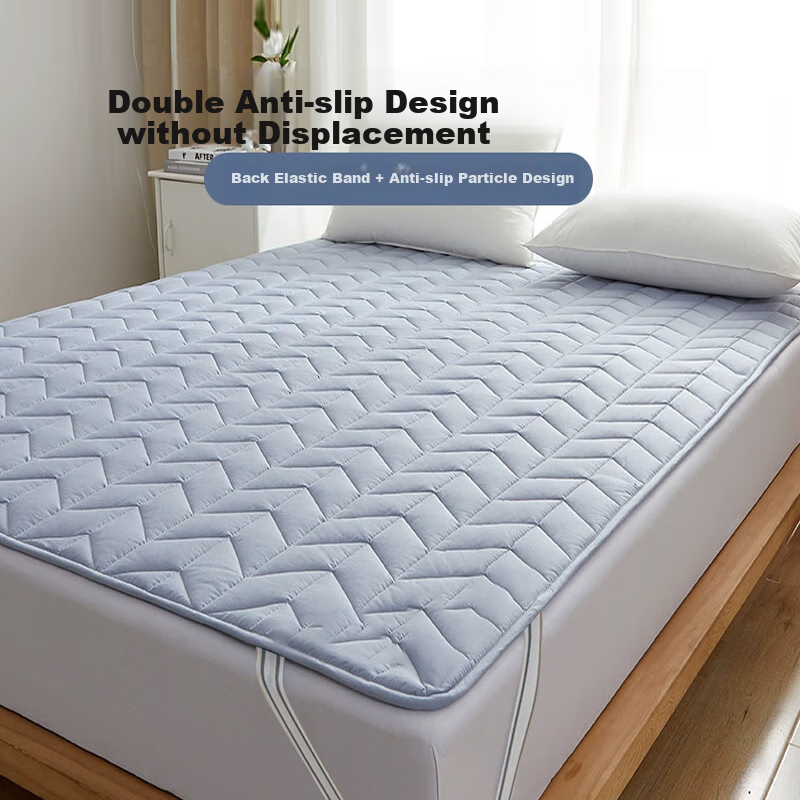 Wuyinliangpin Class A Pure Cotton Mattress Cover, All-Season Non-Slip Mattress Pad, for 1.8*2 Meter Bed