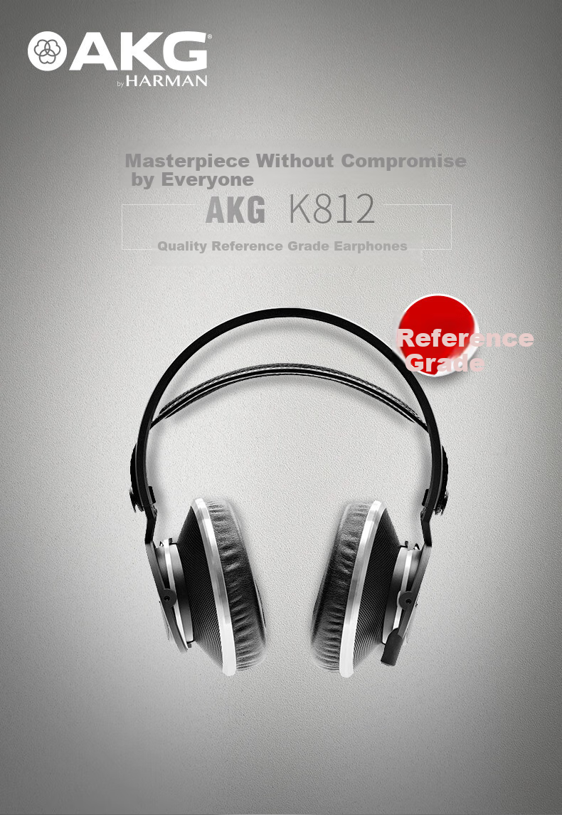 AKG K812 Headphones, Reference-Grade Tuned Headphones for Music Mastering And Monitoring 1