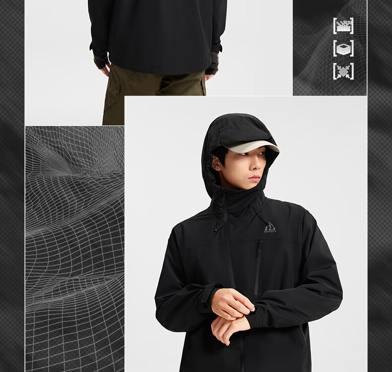 361° Unisex Softshell Jacket Autumn Winter Outdoor Sports Water-Repellent Windproof Hiking Coat 632533614-2 15