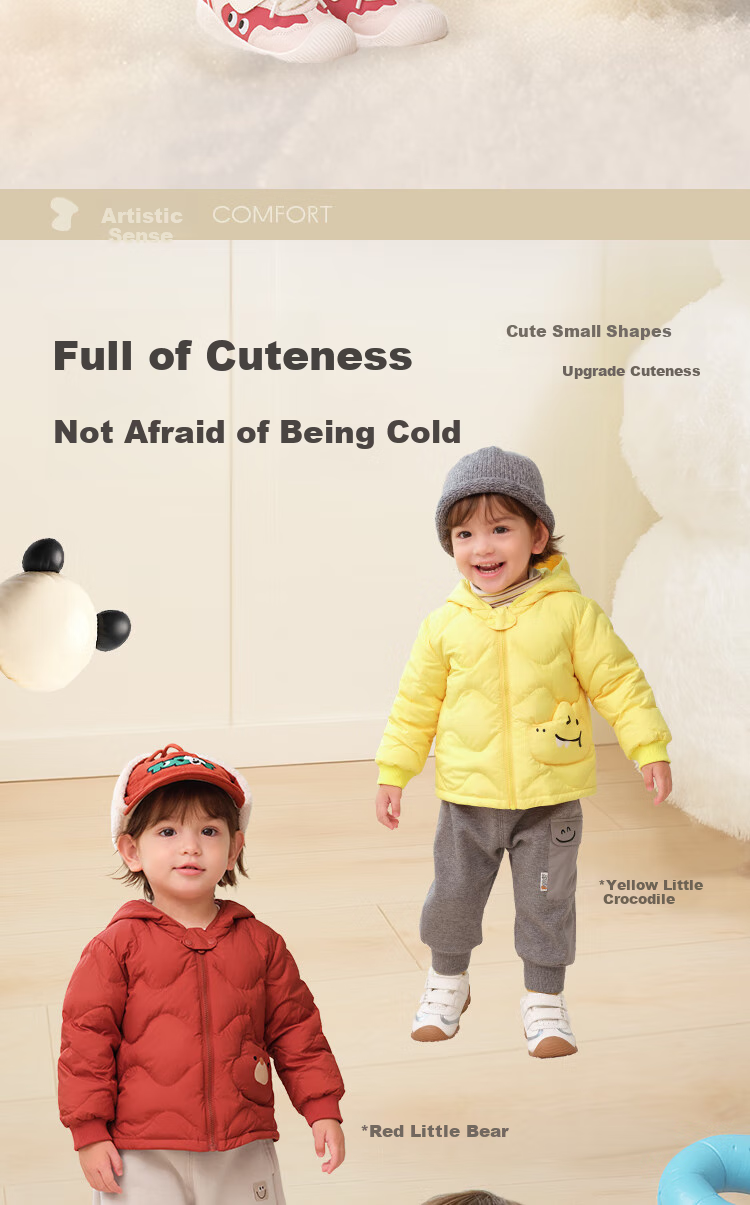 BALABALA Children's down Jacket for Girls And Boys, Winter Lightweight Warm Coat for Toddlers, Cute Outerwear for Baby Boys And Girls 5