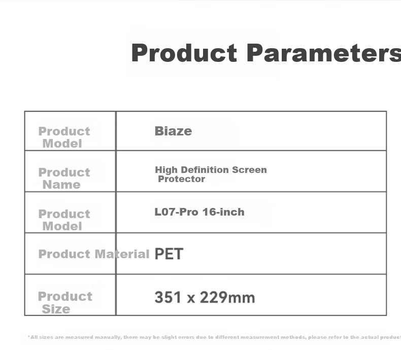 BIAZE [2-Pack] Screen Protector for Apple MacBook Pro 16-Inch, Laptop Protective Film M4/M3/M2/M1 High Definition 2024/2023/21 Full Scree 8