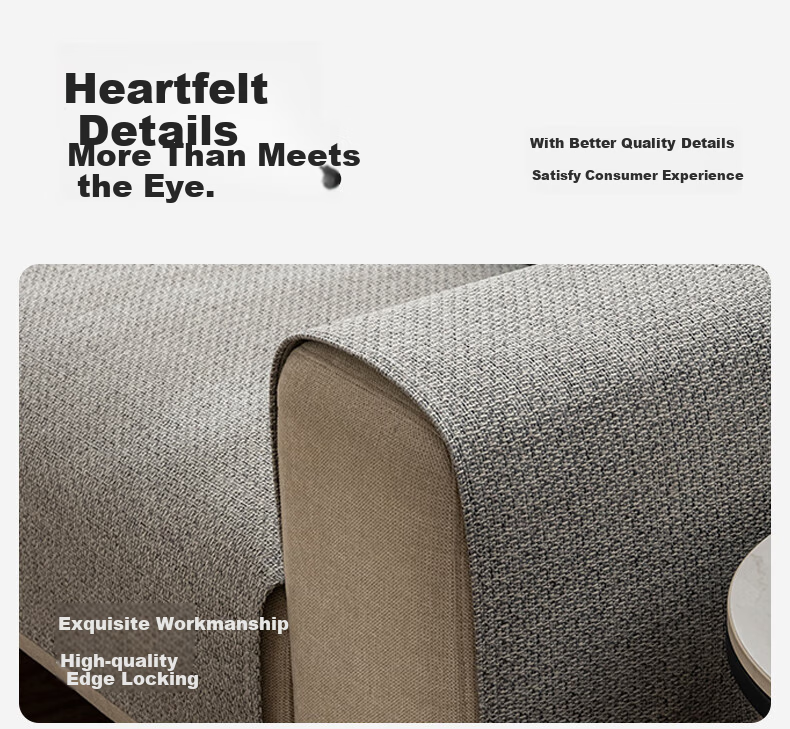 Wuyinliangpin Sofa Cushion Cover, High-Quality All-Season Non-Slip Seat Cover for Sofas, Simple And Elegant Design, 90*210 Cm 8