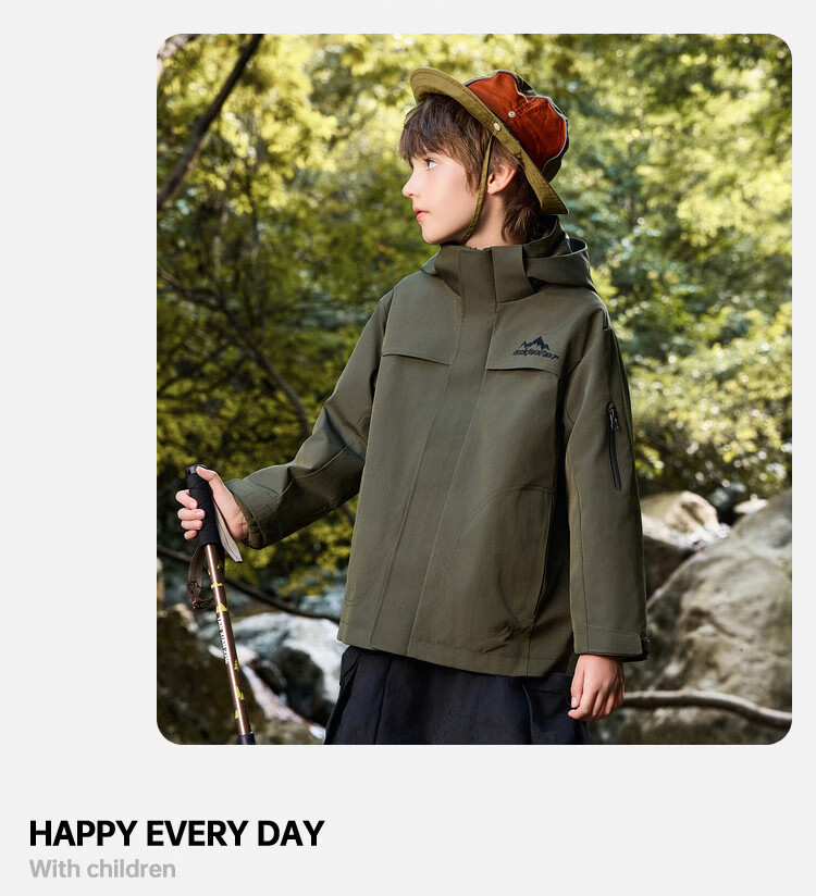 ASK JUNIOR Kids Long Sleeve Jacket Unisex Autumn Windproof Outdoor Running Sports Hiking Coat 15