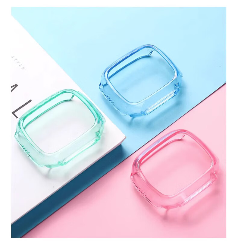 LANGLING Protective Case for Xiaotiancai Z8A/Z8 Youth Edition Kids Smartwatch, Slim Shockproof Full-Coverage Shell - Transparent Blue 2