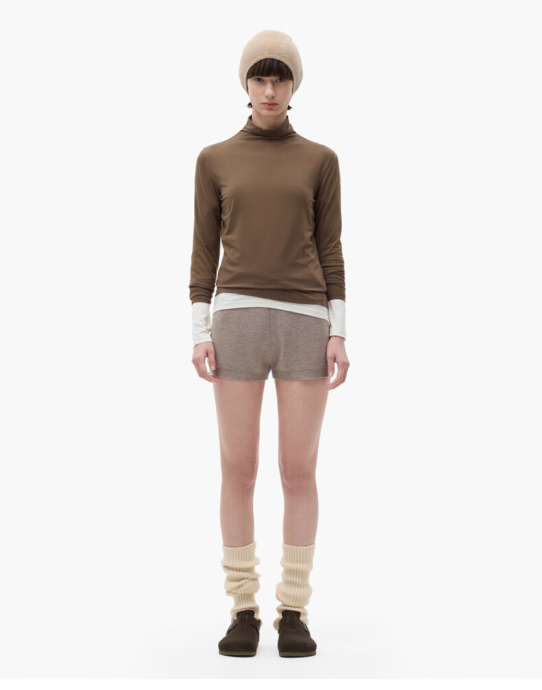 Bananain Liu Haocun Edition Thermal Skin 301 + Women's Warm Cotton-Feel Antibacterial Moisture-Wicking Thermal Underwear Autumn Base Shirt 16