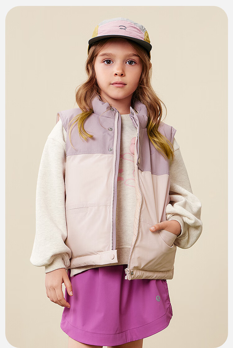 Minibala Kids Unisex Down Vest Windproof Warm Baby Sleeveless Jacket 2025 Winter 4