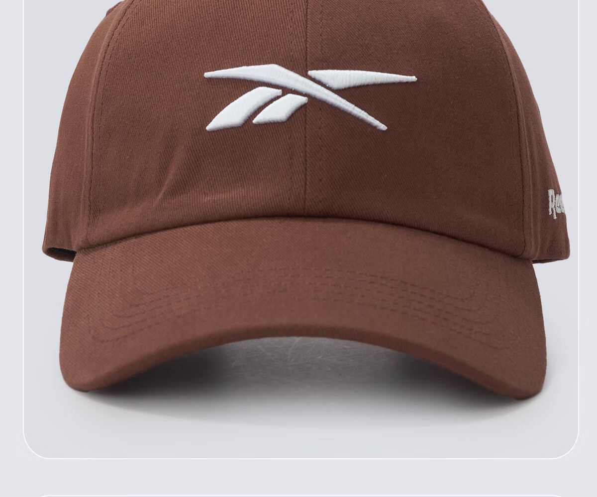 Reebok Embroidered 3D Cap Summer Running Sunshade Breathable Unisex Sports Sun Hat Red 6