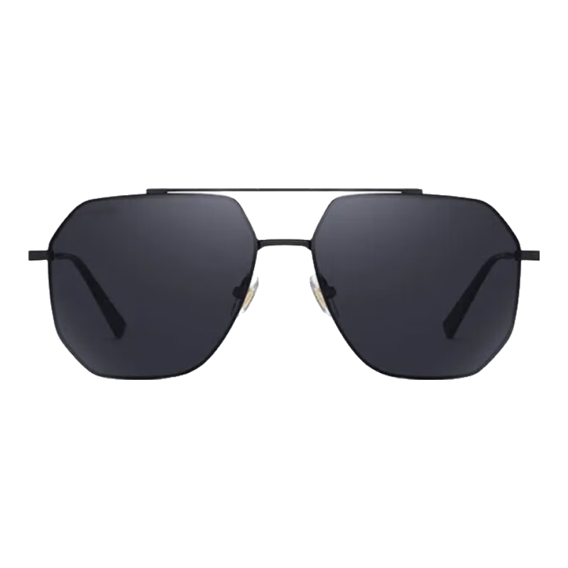 LOESY Sunglasses for Men, Driving-Specific Polarized High-Definition Glasses, Classic Aviator Style, Black Frame with Dark Lenses, Father's Choice