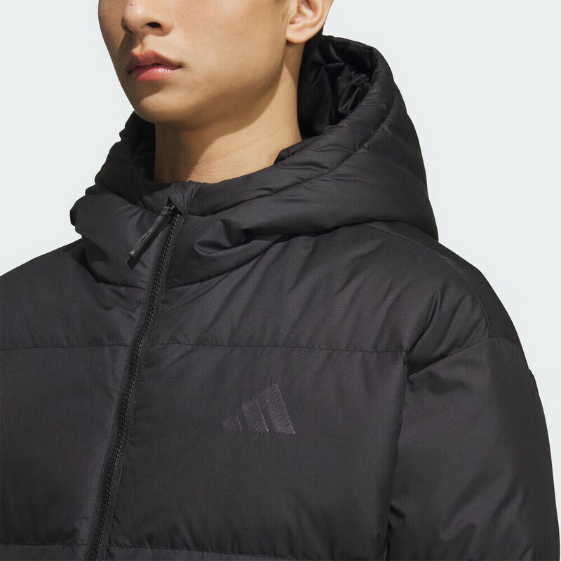 Adidas Men's Sports Style BASIC DOWN JKT Short Down Jacket KC2478 Black S 3