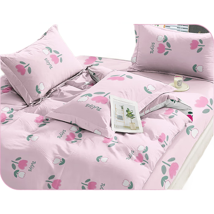 Jtrip Disposable Bed Sheet, Duvet Cover, Pillowcase, Thickened Cotton Soft Hotel Bedding Set, Four-Piece Travel Kit