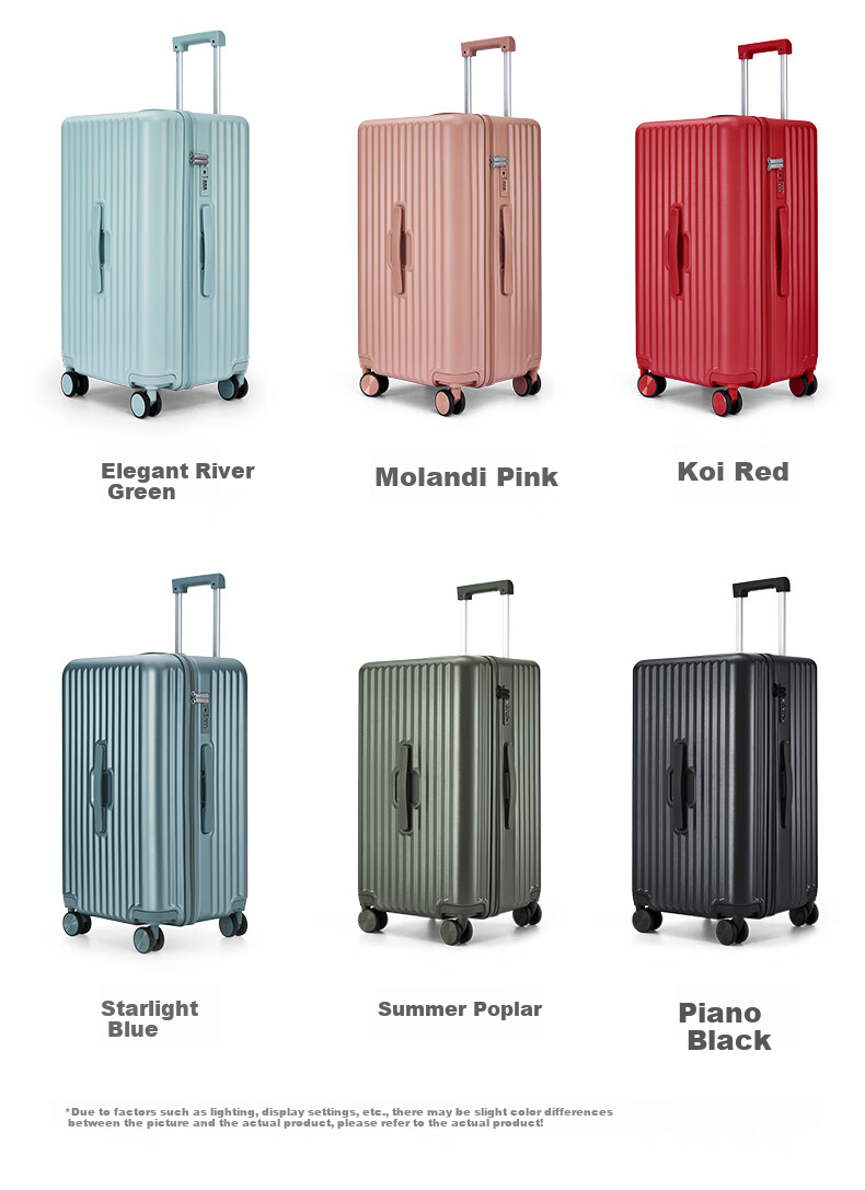 KALA·Y Luggage, 28-Inch Large Capacity Cube Suitcase, Trolley Case for Men And Women, Travel Suitcase for College Students, Dormitory Lockable Suitcase 12