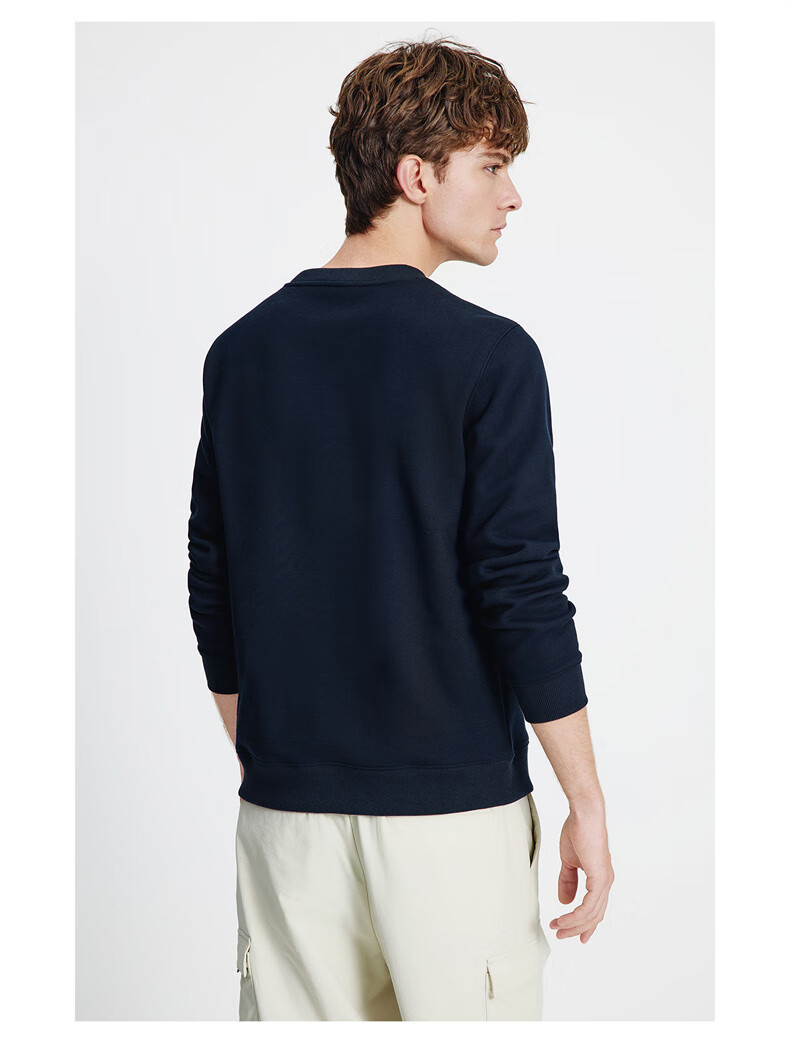 Navigare Italian Small Sailboat Autumn Winter Men's Fleece Lined Crewneck Skin-Friendly Warm Innerwear Top 1135805302 12