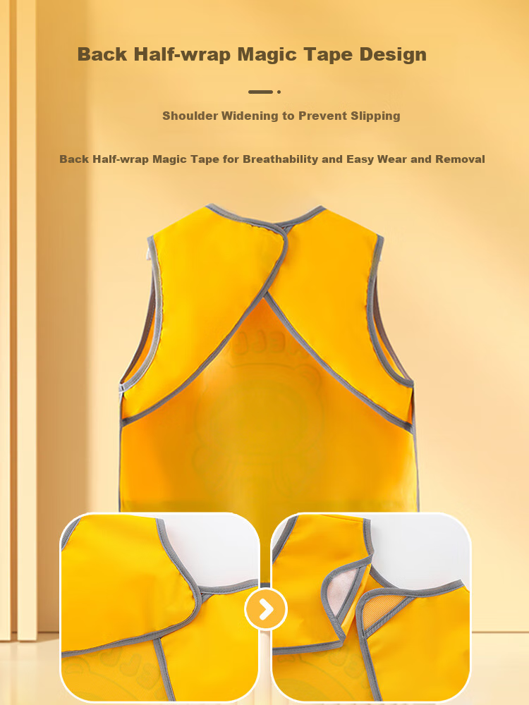9I9 Baby Smock, Sleeveless Summer Waterproof And Stain-Resistant Bib, Infant Apron, 2-Piece Set A61 4