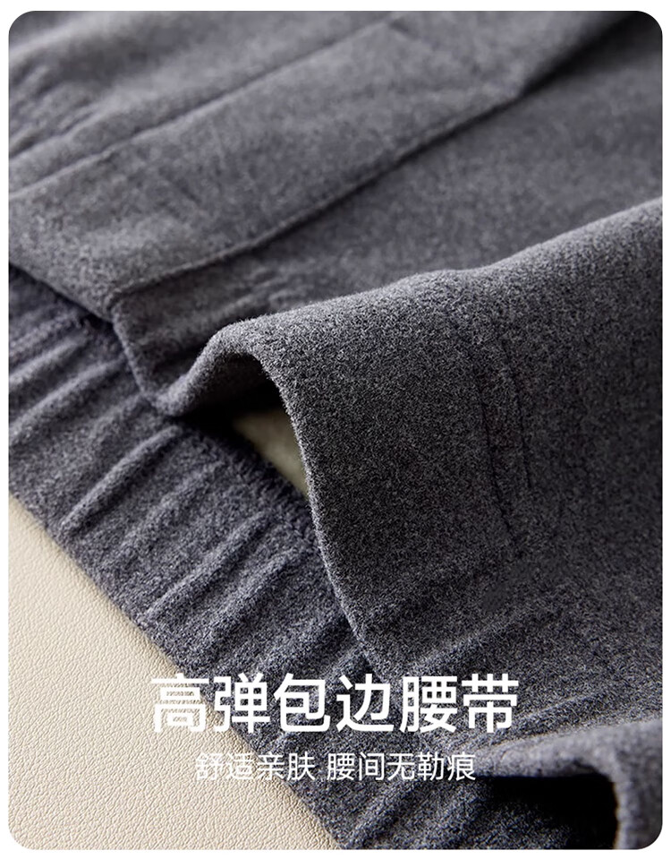 Yalu Men's Thermal Underwear 2-Pack Double-Sided Fleece Seamless Cotton Base Layer Pants Winter Warm Cotton-Lined Long Johns 3