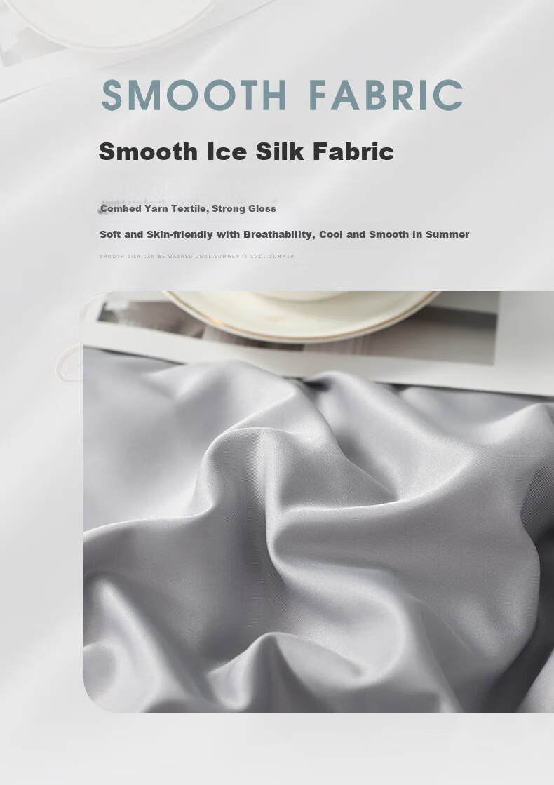 Huangchaojiasi Mulberry Silk Quilt, Air Conditioning Quilt, Washable Summer Cool Quilt, Ice Silk Double Thin Quilt Core, Gray 200*230cm 2 Ji 8