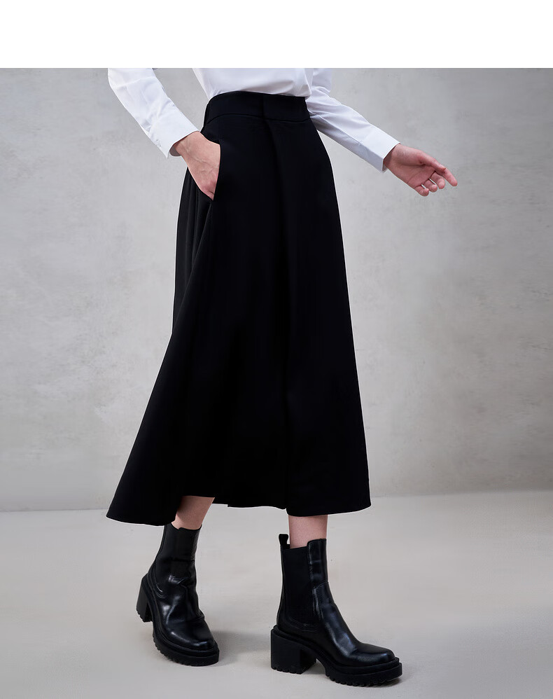 G2000 Women's High-Waist Versatile Casual Skirt-Pants with Multi-Directional Stretch, Spring-Summer Mall Edition 5