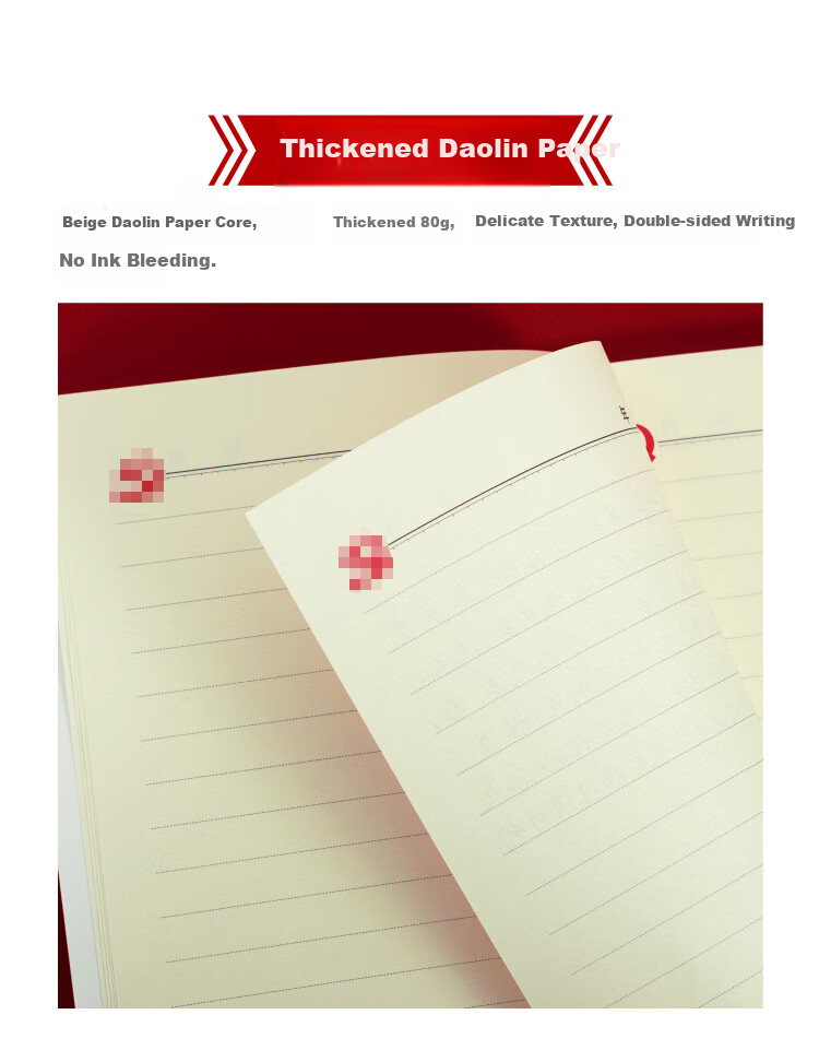 UHOO [Lowest Price Online], Party Member Study Notebook, Party Member Notebook, B5/80 Sheets, 1 Book, Business Notebook Meeting Record Diary, Red 0639 2