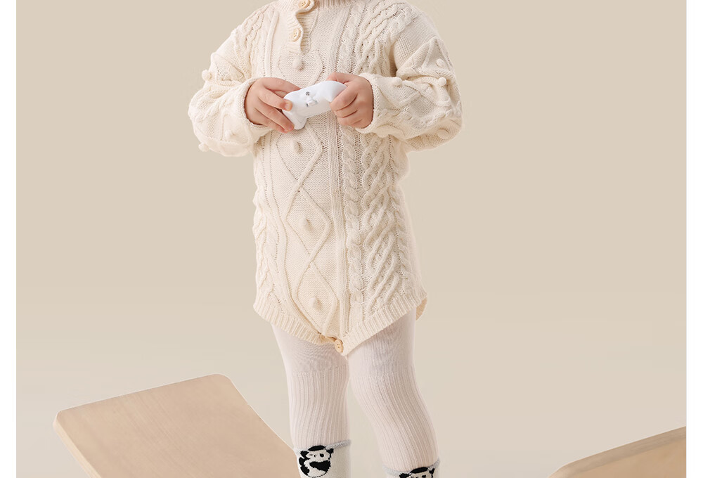 Beitais Baby Socks Autumn Winter Thickened Warm Newborn Double-Sided Fleece Cotton Socks Unisex Children's Class A Floor Socks 2