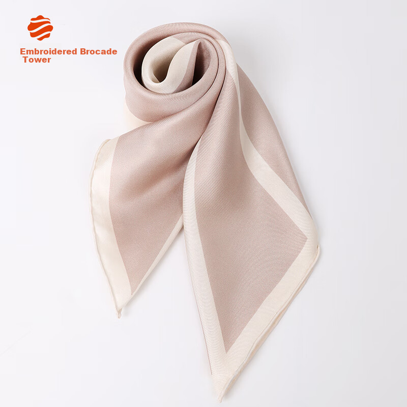 Zhijinlou Silk Scarf for Women, 100% Mulberry Silk Square Scarf, Versatile Silk Decorative Wrap, Birthday Gift