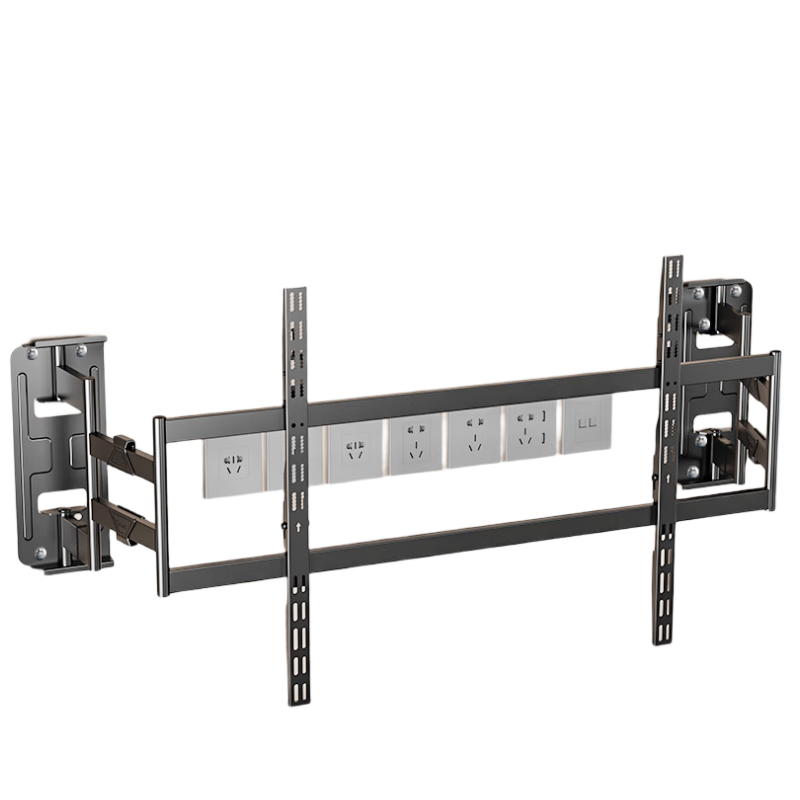 KALOC NX120 Ultra-Thin Large Screen TV Wall Mount Dual Arm Telescopic Rotating Bracket for 85-120 Inch Hisense Xiaomi Skyworth TCL