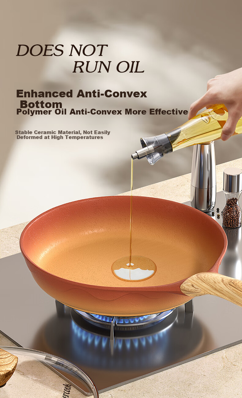 Amercook Non-Stick Cast Iron Skillet for Frying, Eggs, Steak, And Pancakes, Compatible with Gas And Induction Stoves 14