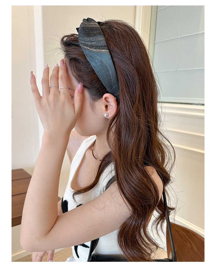 CHIMERA Vintage Wide-Brim High Crown Headband for Women, Non-Tight Hairband, Face Washing Hair Hoop, Hair Accessory, Birthday Gift for Women 7