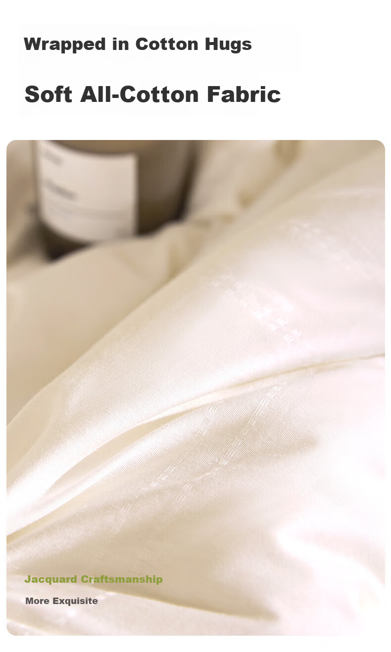 LOVO Luolai Class A Antibacterial And Anti-Mite All-Cotton Xinjiang Cotton Spring And Autumn Quilt, 5 Jin (2.5 Kg), 200*230cm, White 4