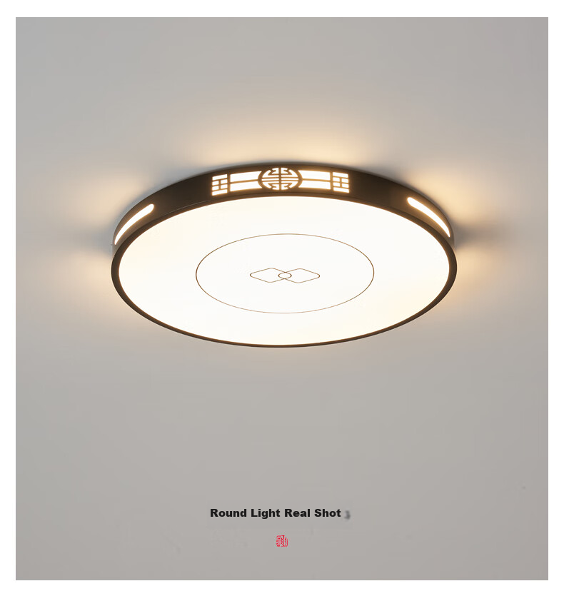 MICOE Living Room Ceiling Light, New Chinese-Style LED Ceiling Lamp, Simple Bedroom Lighting Set, Elegant Zhongshan-Style Lighting Fixture 19