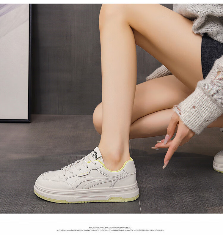 TonLion Women's Shoes 2026 Spring Summer Student White Casual Sneakers Versatile Sports Trendy Shoes White Size 37 7