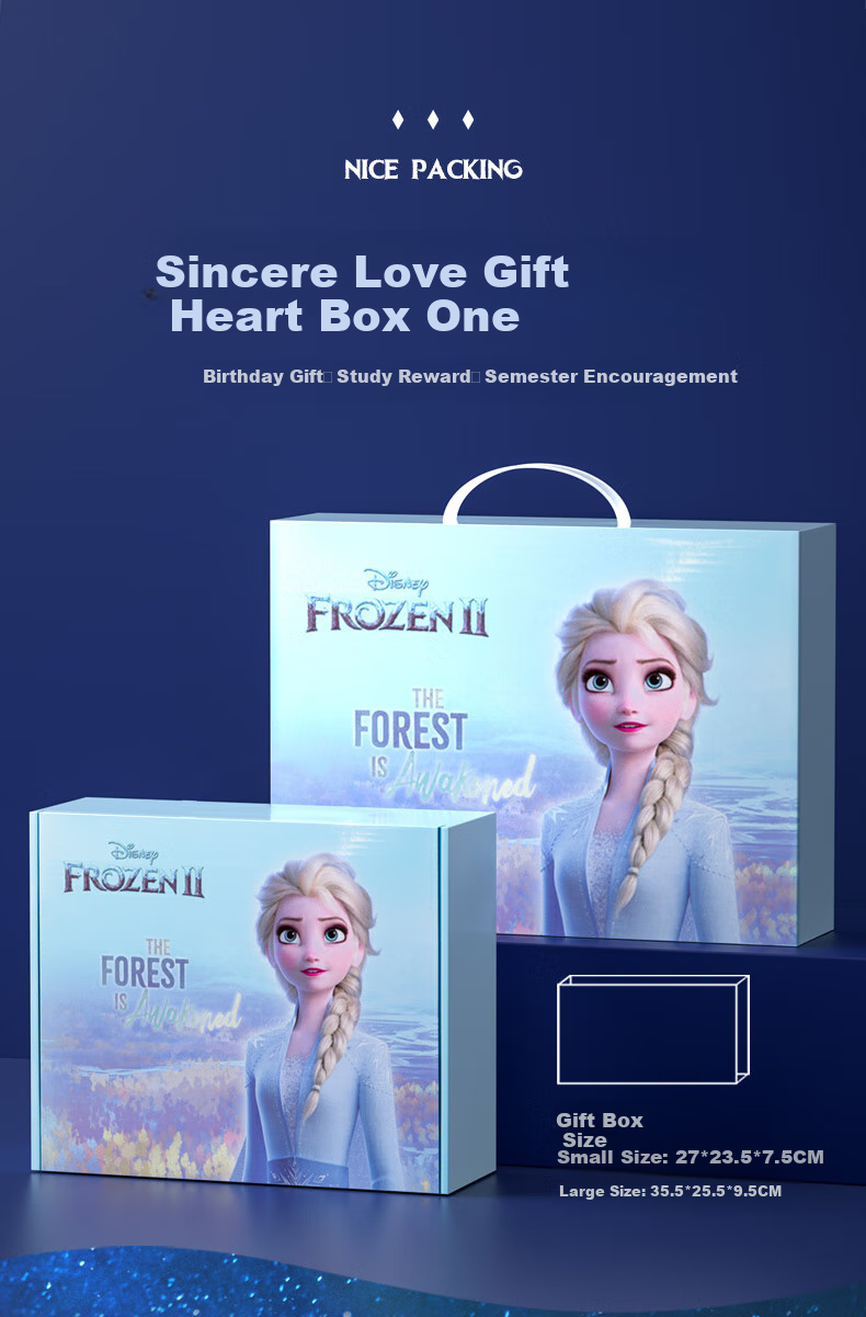 Disney Stationery Set, Elsa Princess Drawing Gift Box, Children's School Supplies And Toys, Graduation Gifts for Girls, Birthday Presents, Kindergarten Graduation Gifts 3