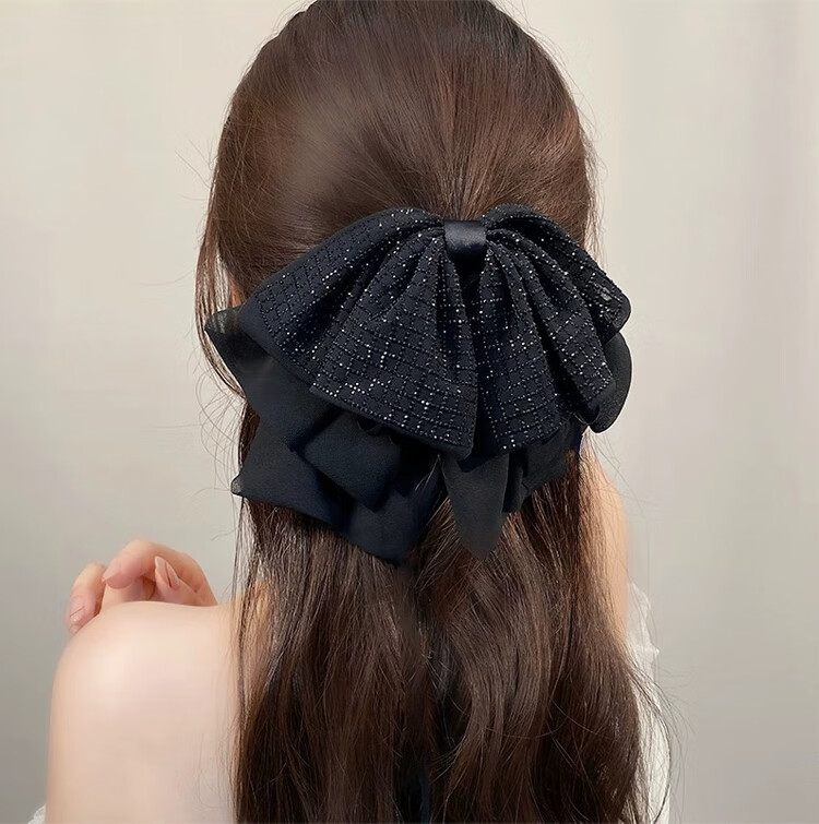 LiQing Butterfly Bow Mini Hair Claw Clips [2 Pieces] Hairpins for Forehead Bangs Side Hair Accessories Gift for Girlfriend Festival 8