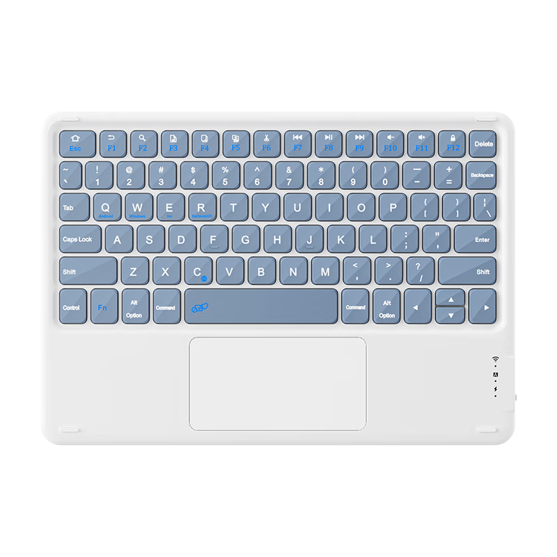 B.O.W Hangshi X19C Touch Wireless Bluetooth Keyboard Silent Compatible with Apple Huawei Xiaomi iPad Tablet Female Office Ultra-thin Portable Rechargeable Keyboard Lavender Purple