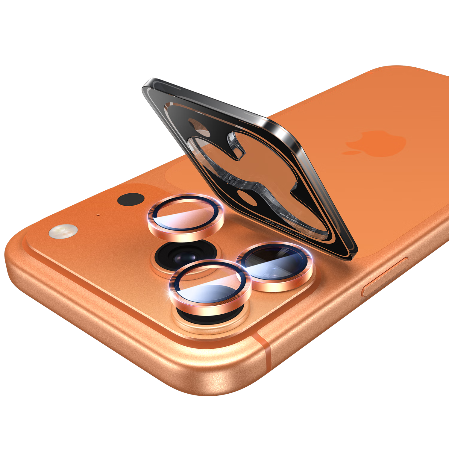 BIAZE [AR Enhanced Alloy Eagle Eye] Lens Protector for Apple IPhone 17 Pro Max, Rear Camera Protection Film, Tempered Glass Film, Starry Orange Color