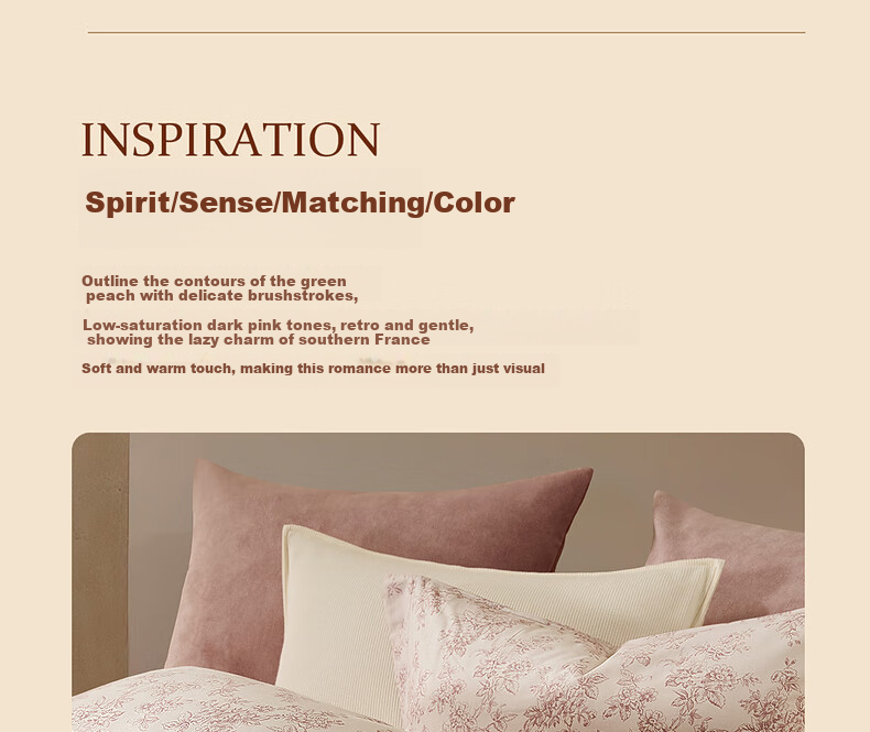 Shuixingjiafang Brushed Four-Piece Bedding Set, 60-Count Long-Staple Cotton Bedding, Pure 100% Class A Cotton, Double Bed Sheet And Duvet Cover, Winter Warmth, 1.5m King Size, Light Luxury French Style Series 4