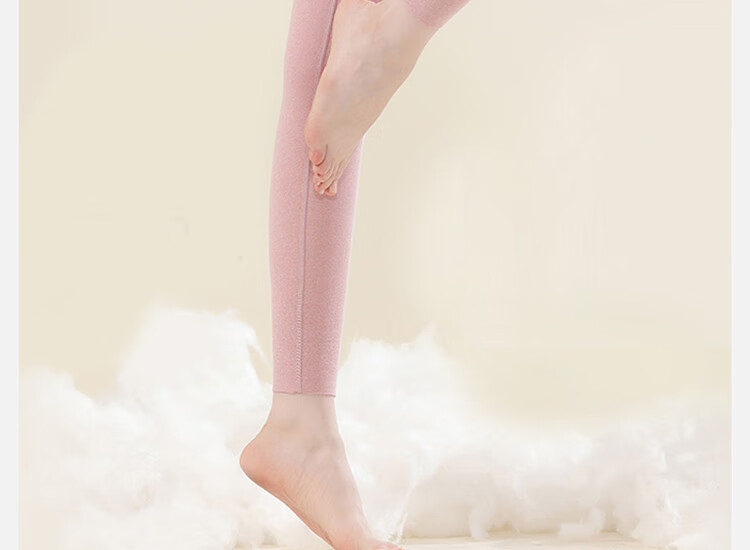 LangSha Men's Thermal Underwear Wool Silk Adjustable AB Side Comfortable Breathable Antibacterial Heating Thin Base Layer Pants Winter 30