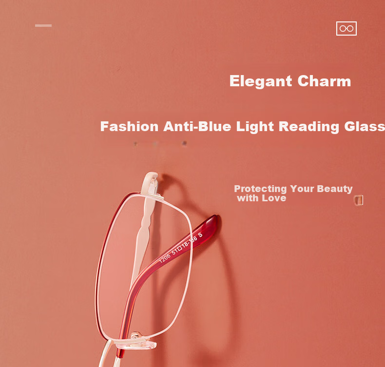 SHOWBIZS Anti-Blue Light Reading Glasses for Women, Comfortable Elegant Simple Clear Reading Glasses for Women 1206 1