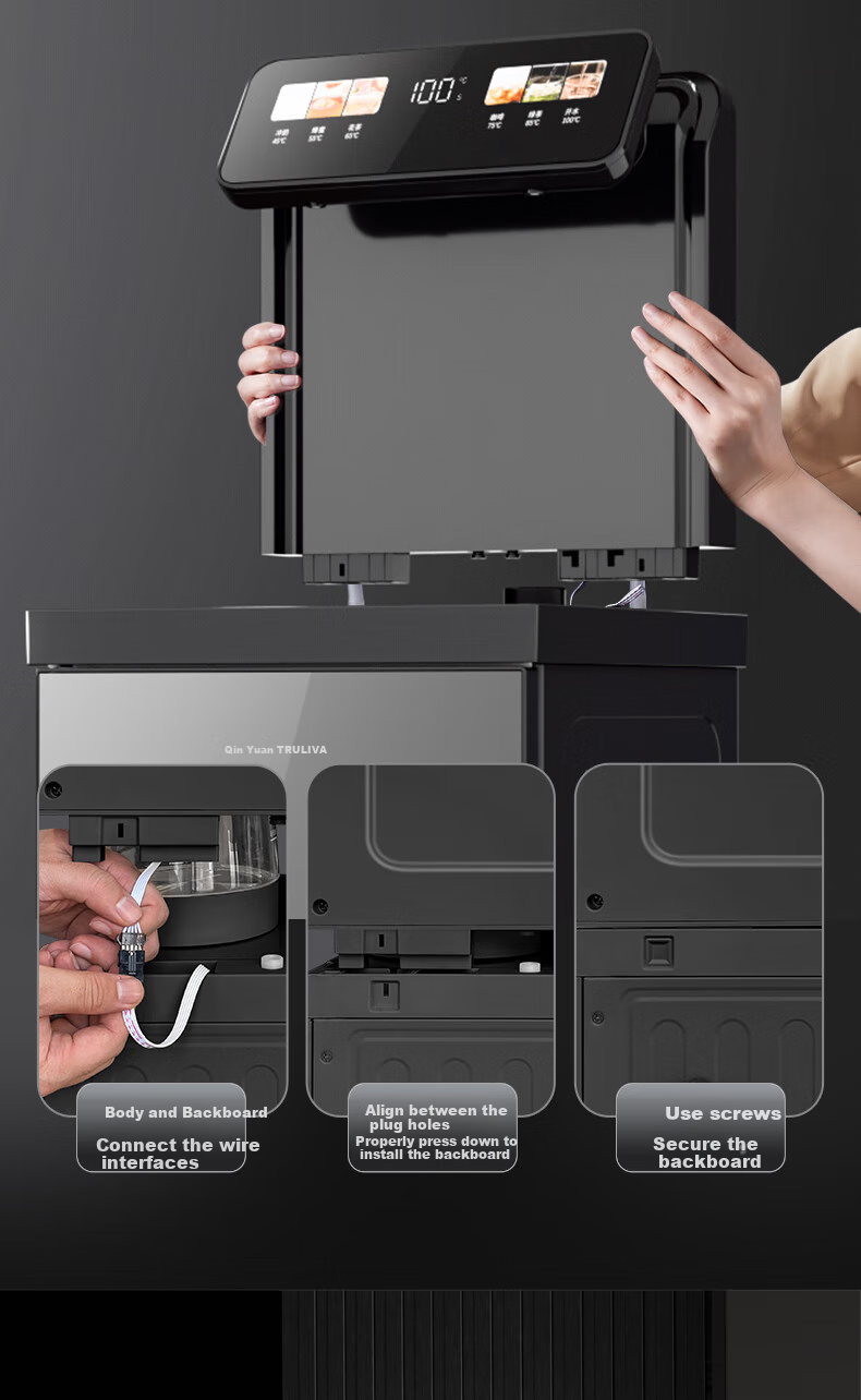 TRULIVA Tea Bar Machine, Water Dispenser for Home Use, Multifunctional Office Floor-Standing Bottom-Loading Water Tank, Fully Automatic Intelligent All-In Kettle, Tea Bar Cabinet, High-End Living Room Model, New for 2026 11