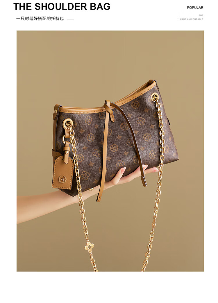 Aokang Women's Trendy Fashion Chic Tote Bag Commuter Versatile Shoulder Bag Birthday New Year Gift for Girlfriend Wife 6