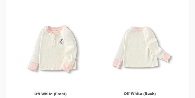 BALABALA BalaOne Children's T-Shirt, Girls' Undershirt, 2025 Autumn Collection, Baby Long-Sleeve Top, Sweet Style, 208325100012 19