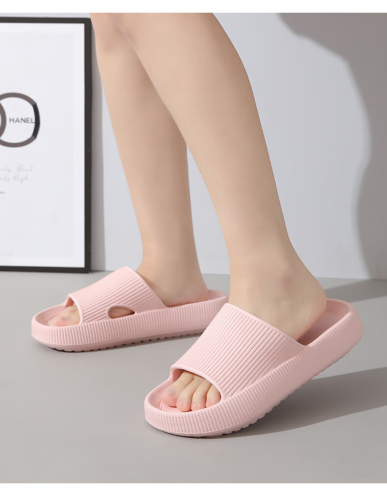 CARTELO Women's Slippers Home Bathroom Indoor Outdoor Soft Sole Shower Sandals Pink 36-37 1606 6